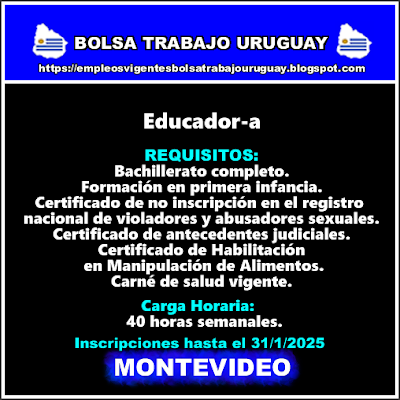 Educador-a(Punta de Rieles) Educador-a(Punta de Rieles)