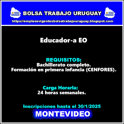 Educador-a EO(Barrio Punta de Rieles) Educador-a EO(Barrio Punta de Rieles)