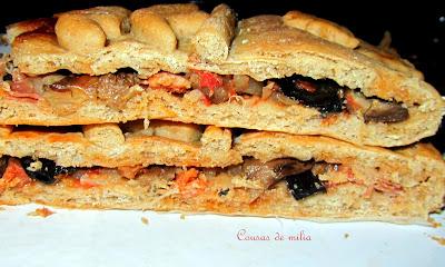 Empanada de setas con chorizo y jamón Selecta Empanada de setas con chorizo y jamón Selecta