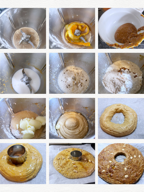 Roscón saludable sin fruta escarchada