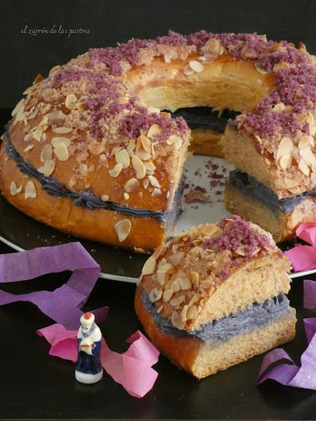 Roscón de Reyes con Ube Roscón de Reyes con Ube