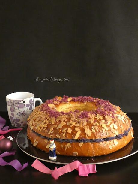 Roscón de Reyes con Ube Roscón de Reyes con Ube