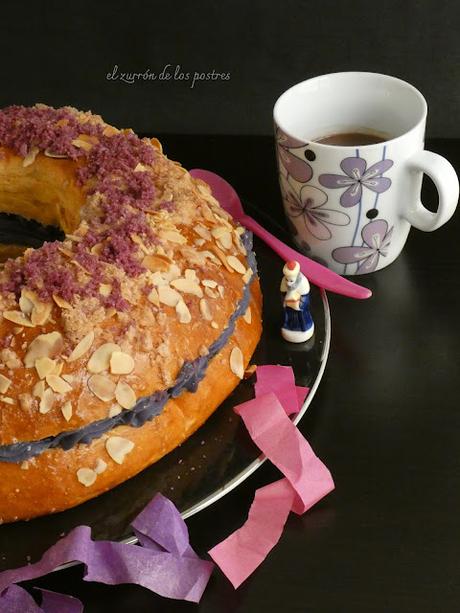 Roscón de Reyes con Ube Roscón de Reyes con Ube