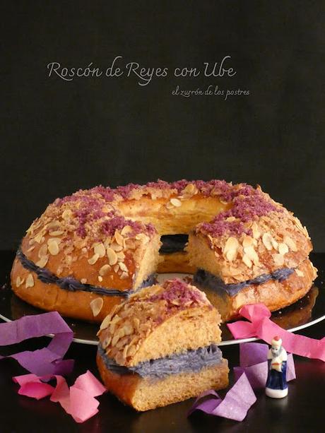 Roscón de Reyes con Ube Roscón de Reyes con Ube