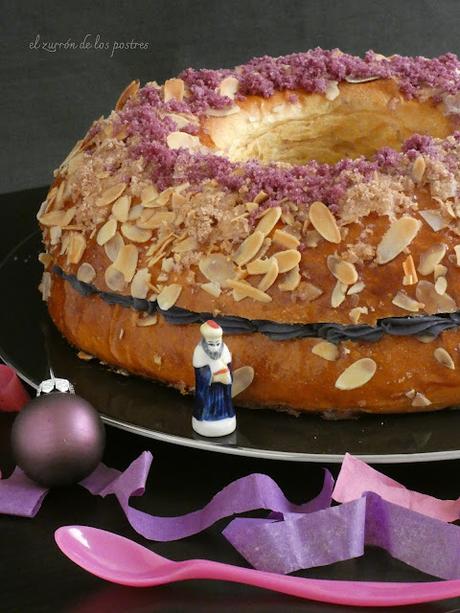 Roscón de Reyes con Ube Roscón de Reyes con Ube