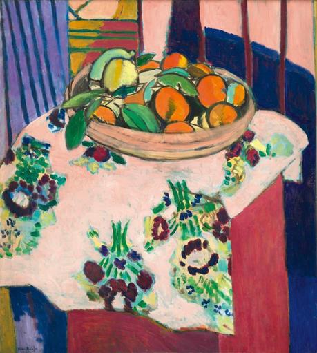 El viaje más largo de Matisse Naturaleza muerta con naranjas