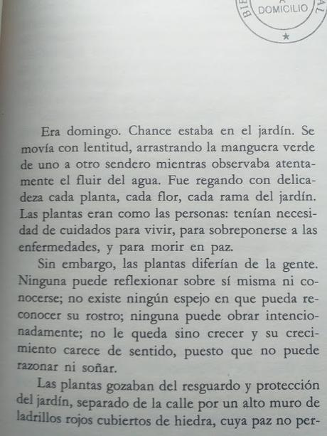 Desde el jardín, de Jerzy Kosinski