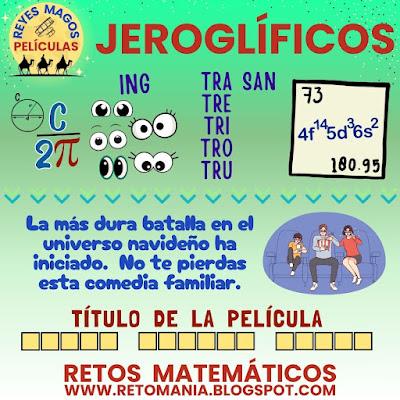 Desafíos matemáticos, Retos matemáticos, Acertijos, Acertijos matemáticos, Problemas matemáticos, Día de Reyes Magos, Reyes Magos, MateNavidad, Jeroglíficos, Jeroglíficos Escolares, Jeroglíficos con Solución, Retos Visuales, Acertijos Visuales, Retos mentales, Retos virales
