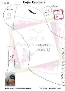 Moldes y tutorial para hacer lindos capibaras de fieltro y papel Moldes y tutorial para hacer lindos capibaras de fieltro y papel