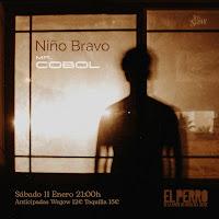 Concierto de Niño Bravo y Mr. Cobol en El Perro de la parte de atrás del coche