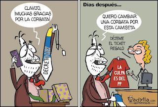 De las  viñetas de humor de hoy jueves, 9 de enero de 2025