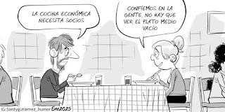 De las  viñetas de humor de hoy jueves, 9 de enero de 2025