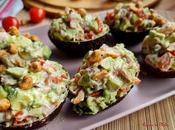 Aguacates rellenos salmón ahumado