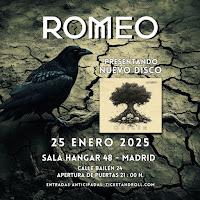 Concierto de Romeo en Hangar 48 presentando su disco Origen