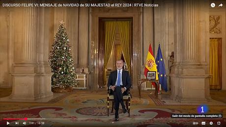 Un rey ASUSTADO y SOLO  felicita la Navidad cuando no cree en la Navidad