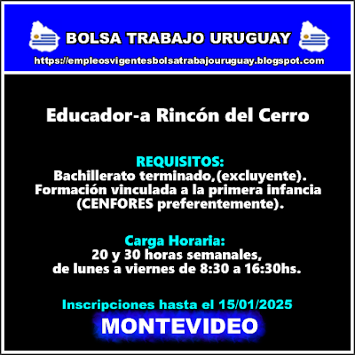 Educador-a Rincón del Cerro