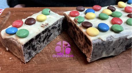 Turrón de Oreo y chocolate blanco Turrón de Oreo y chocolate blanco