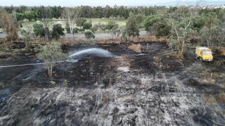 Controlan incendio en el Parque Tangamanga I; afectada una hectárea