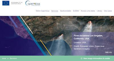 Los incendios devoran Los Ángeles: el informe Copernicus