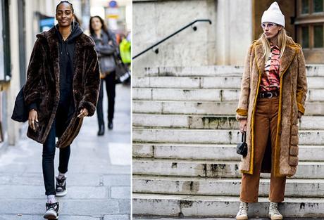 El inesperado romance entre abrigos de pelo y zapatos deportivos en 2025 El inesperado romance entre abrigos de pelo y zapatos deportivos en 2025