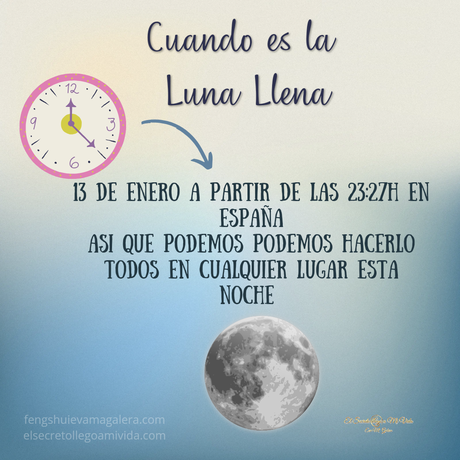 El 13 de enero 2025 Luna llena del Lobo 🐺