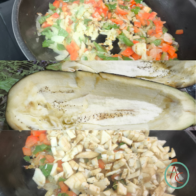 Berenjena Rellena de Verdura