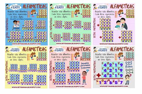 ALFAMÉTICAS DE REGRESO A CLASES ALFAMÉTICAS DE REGRESO A CLASES