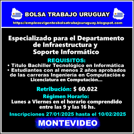 Especializado para el Departamento de Infraestructura y Soporte Informático Especializado para el Departamento de Infraestructura y Soporte Informático