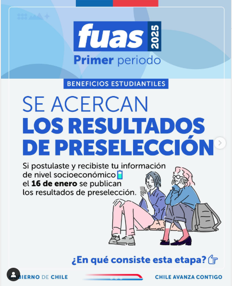 Este jueves 16 de enero se publican los resultados de preselección para quienes postularon en el primer periodo.