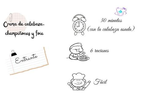 CREMA DE CALABAZA,CHAMPIÑONES Y FOIE