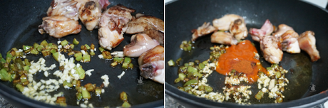 Arroz caldoso con conejo