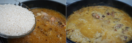 Arroz caldoso con conejo