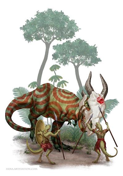 Unas cuantas ilustraciones dinosaurianas... (XCVIII)