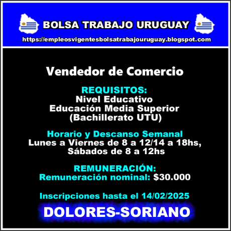 Vendedor de Comercio