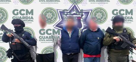 Guardia Civil Municipal detiene a tres hombres en posesión de cartuchos útiles y armas blancas en Soledad