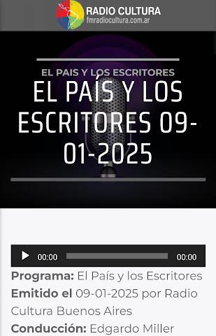 Entrevista para Radio Cultura Buenos Aires