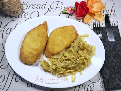 Pechuga de pollo villeroy