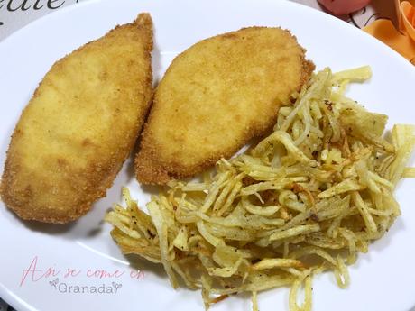 Pechuga de pollo villeroy