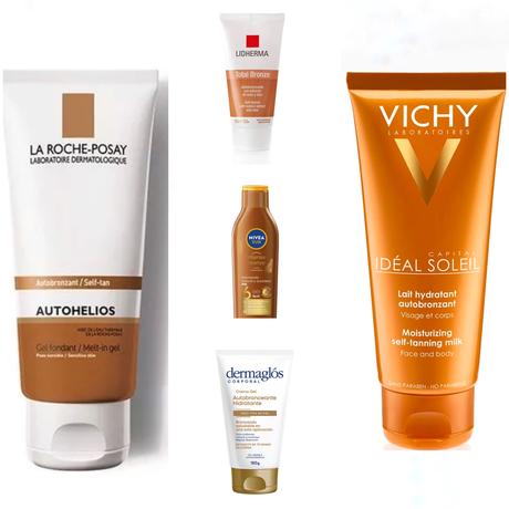 Autobronceador autobronceantes cómo se aplican manchas se sacan Argentina precio Farmacity la roche posay Vicky dermaglos natura Nivea Vicky
