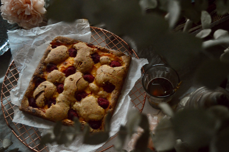 blondie-de-frambuesas-y-flan