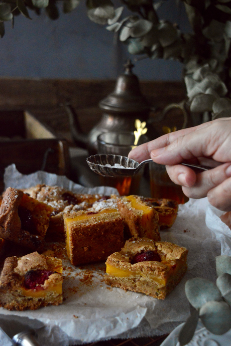 blondie-de-frambuesas-y-flan