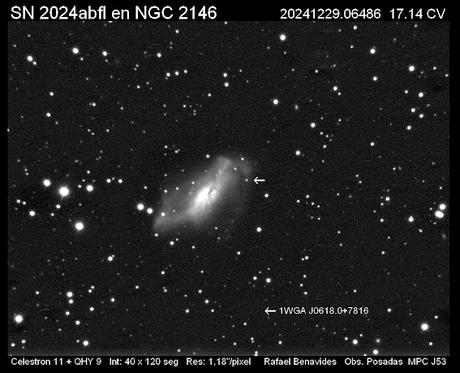 La supernova de NGC 2146 y el cuásar invitado