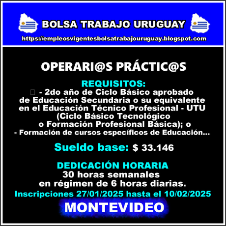 OPERARI@S PRÁCTIC@S OPERARI@S PRÁCTIC@S