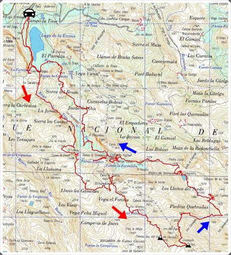 La Tiese-El Tolleyu-La Cabeza Julagua de Cangas y d´Onís-Las Juentes d´Onís
