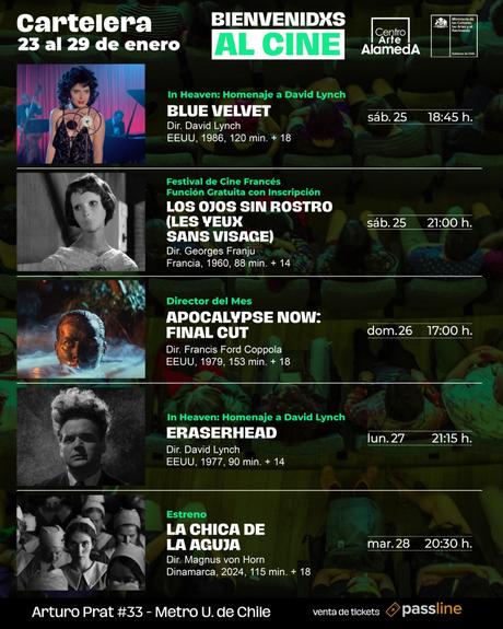 Descubre la Cartelera del Centro Arte Alameda del 23 al 29 de enero Descubre la Cartelera del Centro Arte Alameda del 23 al 29 de enero