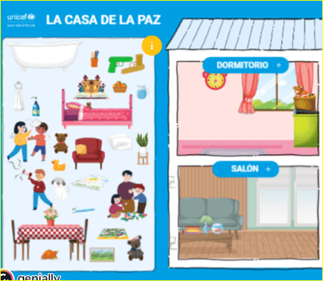La casa de la Paz, un juego de UNICEF La casa de la Paz, un juego de UNICEF