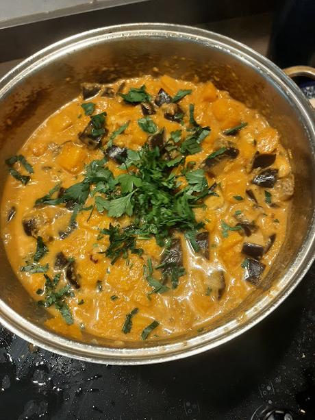 BERENJENA Y CALABAZA AL CURRY