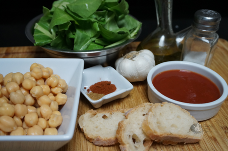 Garbanzos con acelgas