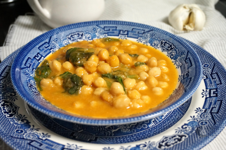 Garbanzos con acelgas