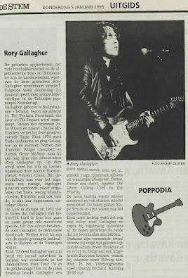 05/01/1995 Anuncio de su último concierto en Tiburg.